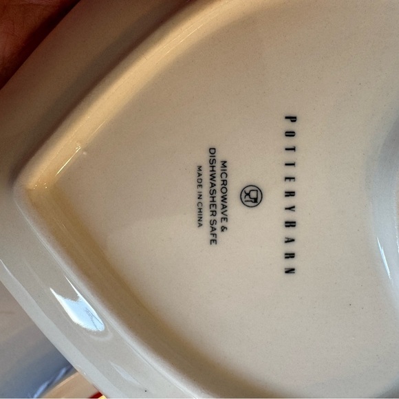 Pottery Barn Watercolor Heart-Shaped Ceramic Appetizer Love Plates Set of 4 - Picture 9 of 11